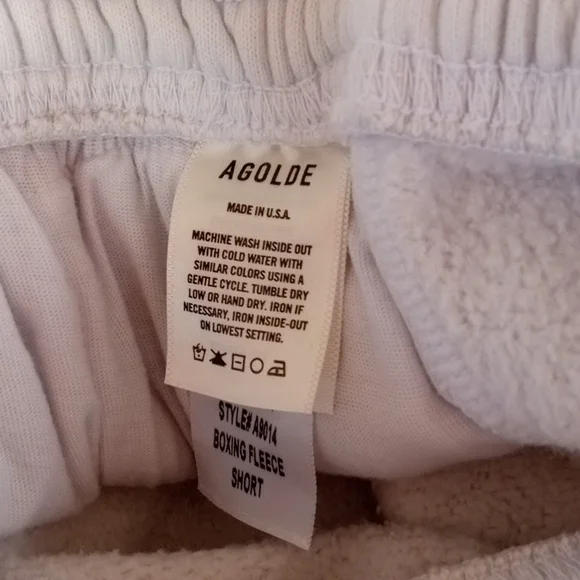AGolde Boxing Shorts XS white nwt - Picture 6 of 9